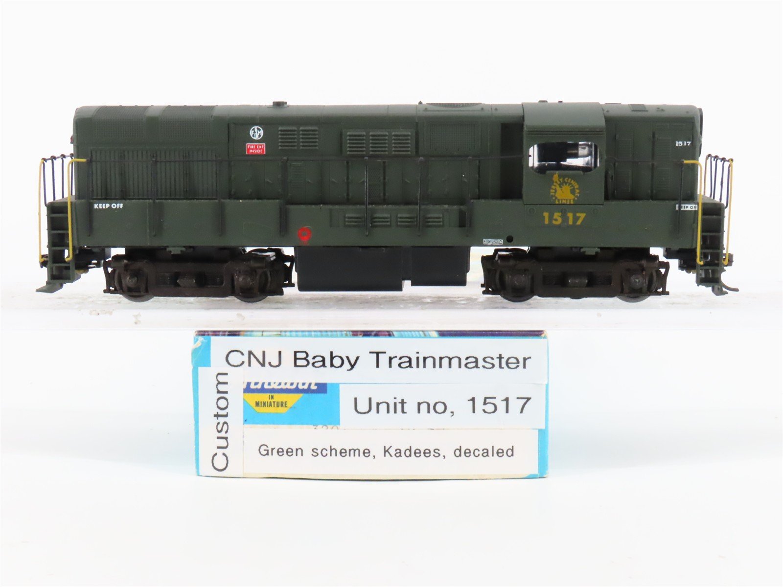 HO Scale Athearn CNJ Jersey Central H16-44 Diesel Locomotive #1517 CUSTOM