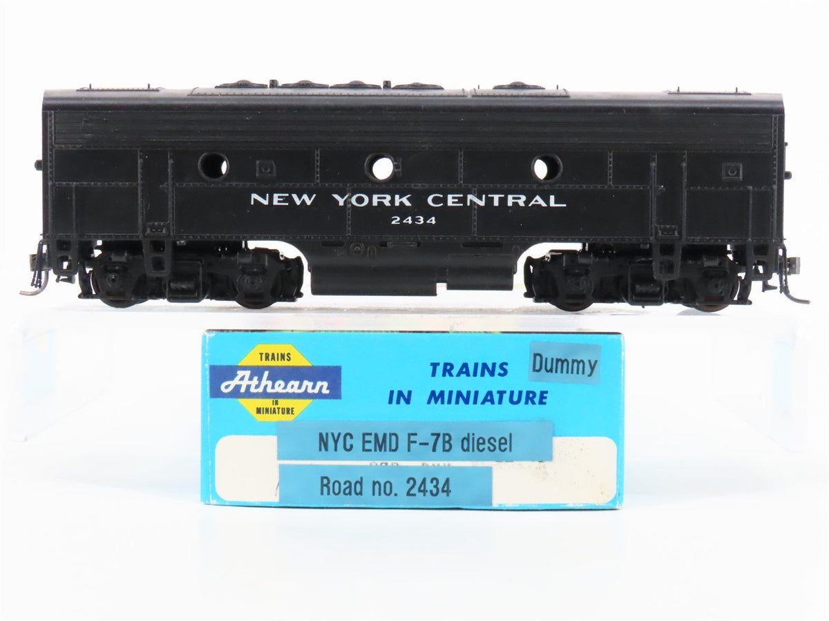 HO Scale Athearn NYC New York Central F7B Diesel Loco #2434 Custom &amp; UNPOWERED