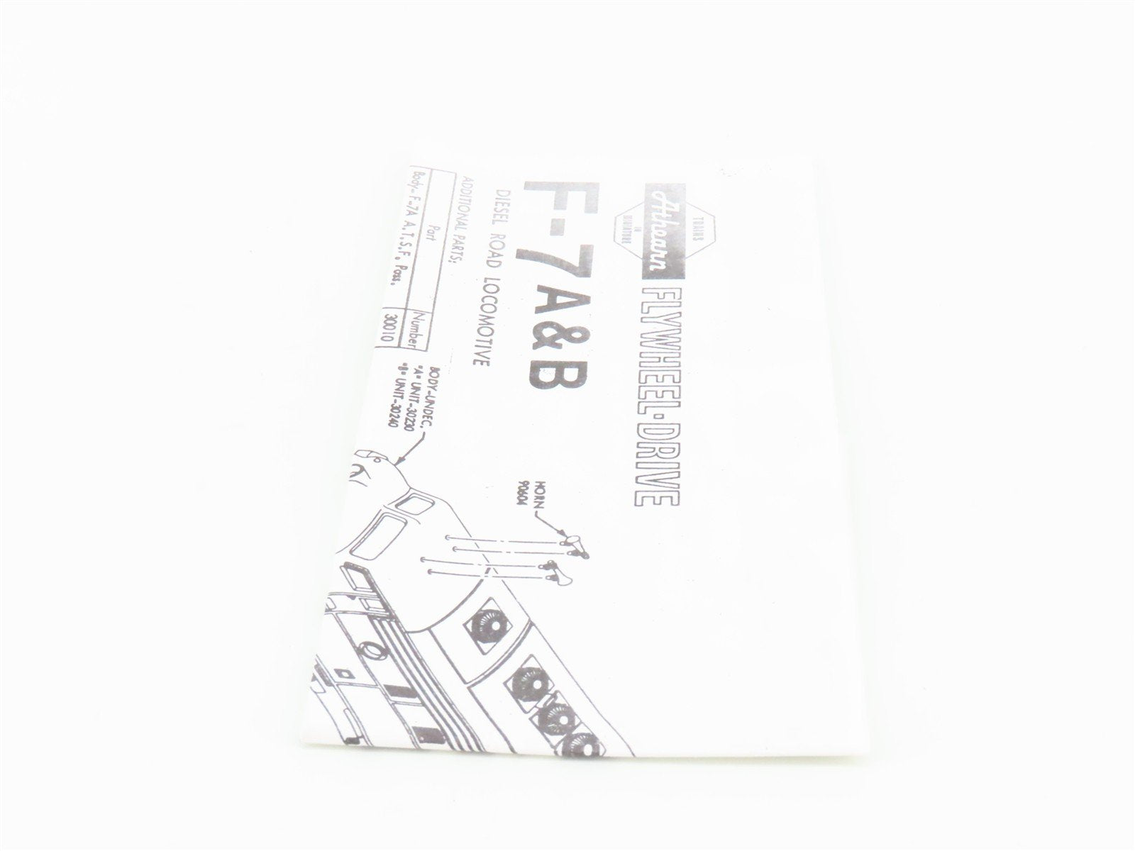 HO Scale Athearn NYC New York Central F7B Diesel Loco #2434 Custom & UNPOWERED