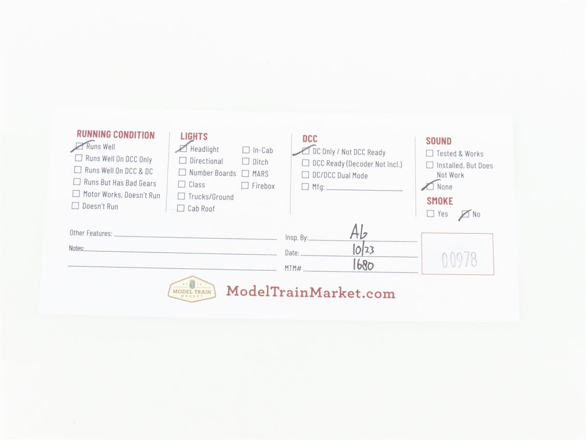 HO Scale Atlas PC Penn Central S-3 Diesel Locomotive #9780 CUSTOM