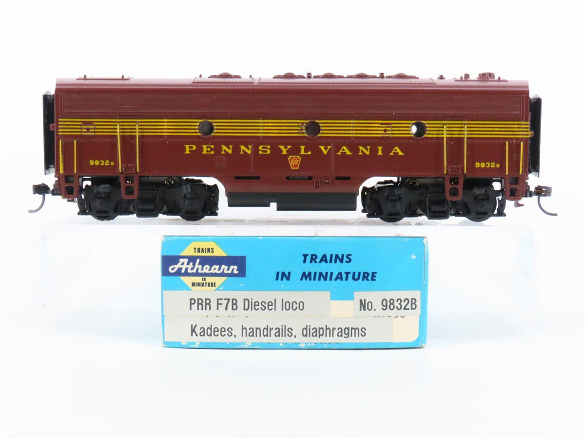HO Scale Athearn PRR Pennsylvania F7B Diesel Loco #9832B UNPOWERED/Customized