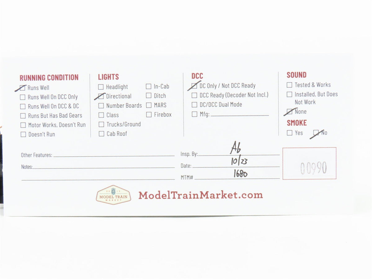 HO Scale Athearn T&amp;P Texas &amp; Pacific SW1500 Diesel Locomotive #1034 CUSTOM