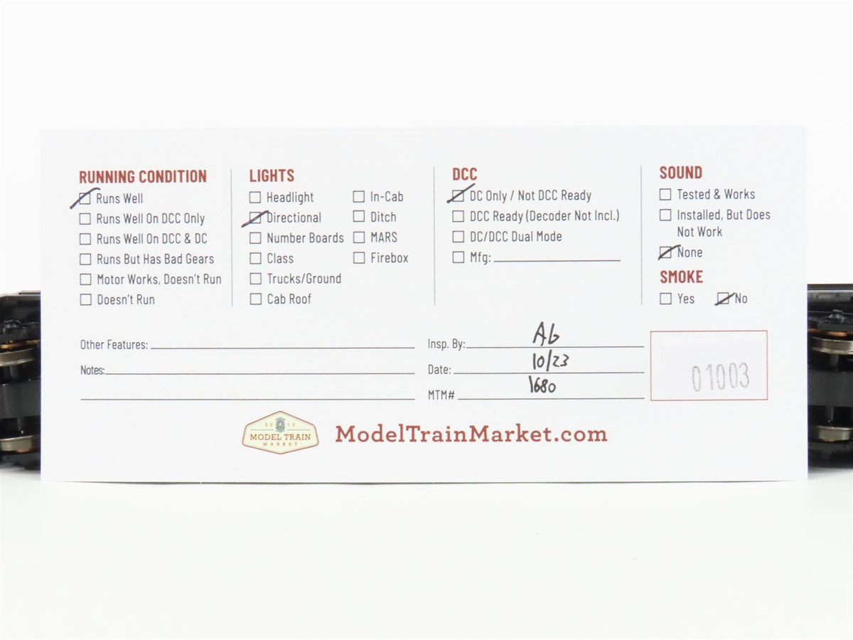 HO Scale Atlas PC Penn Central U33C Diesel Locomotive #6545