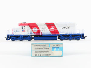 HO Scale Athearn BN Burlington Northern Bicentennial SD40-2 Diesel Loco #1976