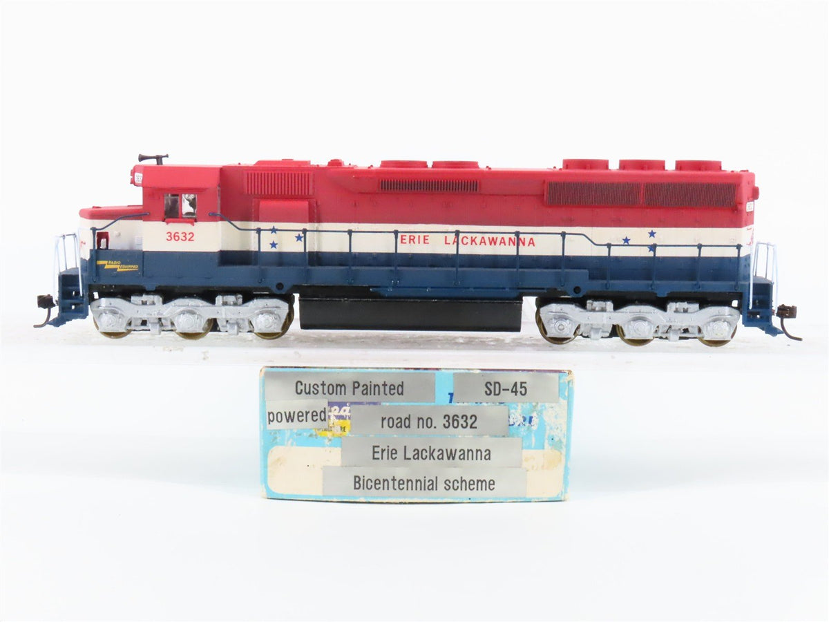 HO Scale Athearn EL Erie Lackawanna SD45 Diesel Locomotive #3632 CUSTOM