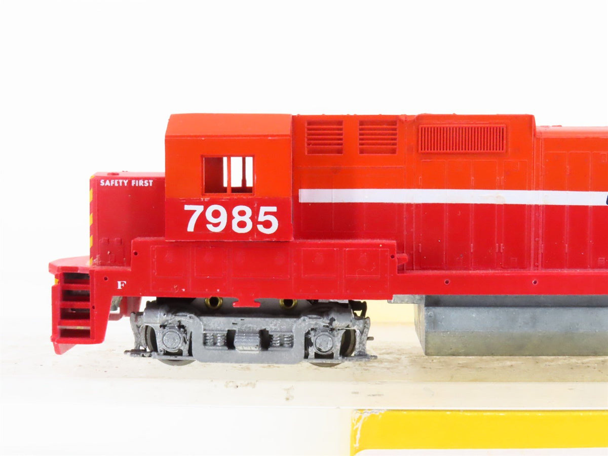 HO Scale Rail Power Central Railroad Dash 8-40B Diesel Locomotive #7985 CUSTOM