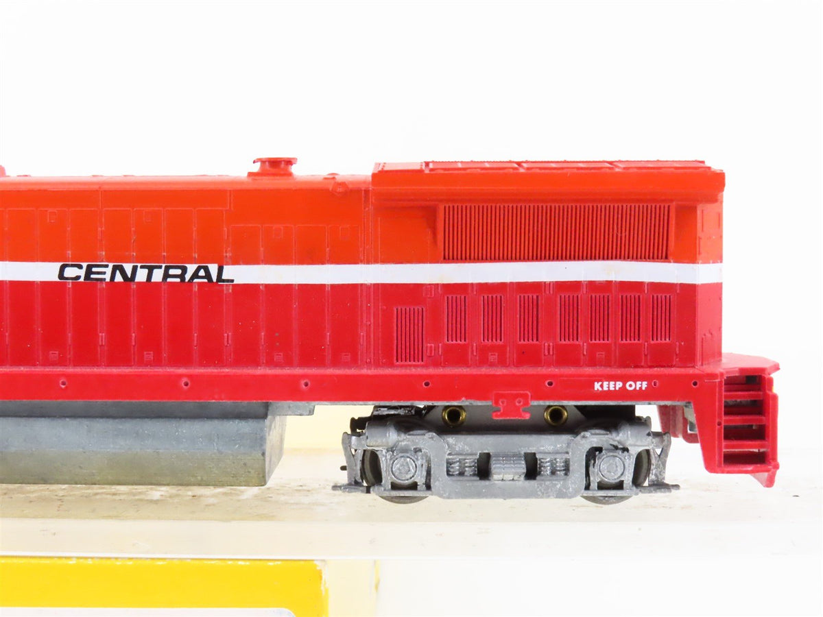 HO Scale Rail Power Central Railroad Dash 8-40B Diesel Locomotive #7985 CUSTOM