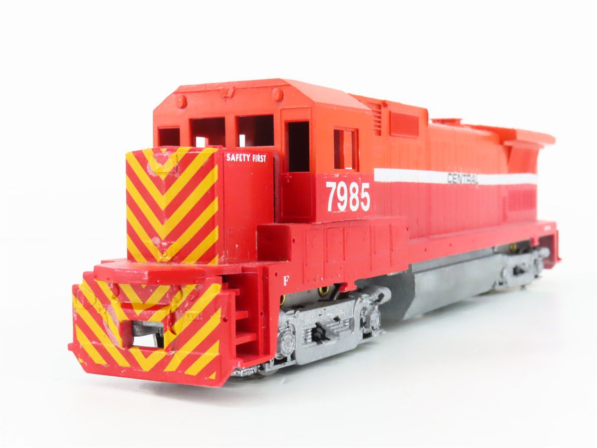 HO Scale Rail Power Central Railroad Dash 8-40B Diesel Locomotive #7985 CUSTOM