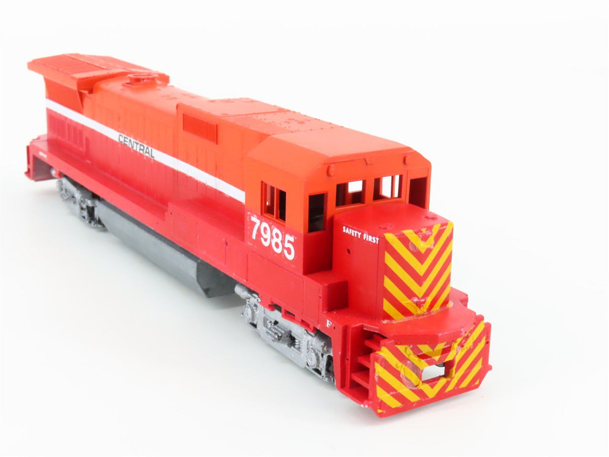 HO Scale Rail Power Central Railroad Dash 8-40B Diesel Locomotive #7985 CUSTOM