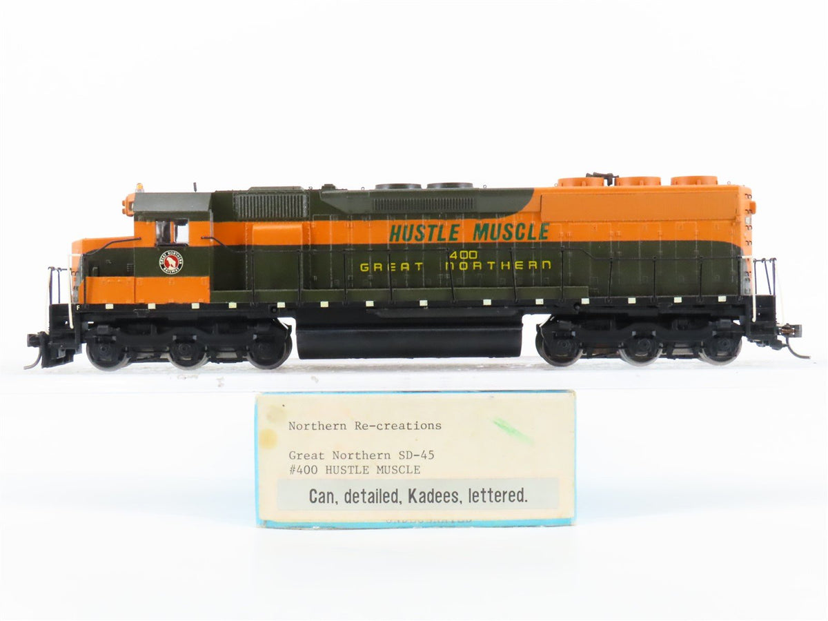 HO Scale Athearn/Northern Re-Creations GN &quot;Hustle Muscle&quot; SD45 Diesel #400