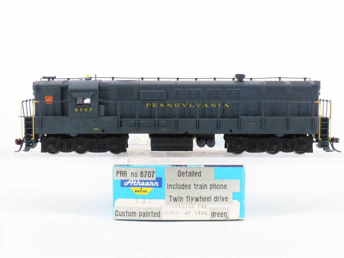 HO Scale Athearn 4301 PRR Pennsylvania H24-66 Diesel Locomotive #8707 CUSTOM