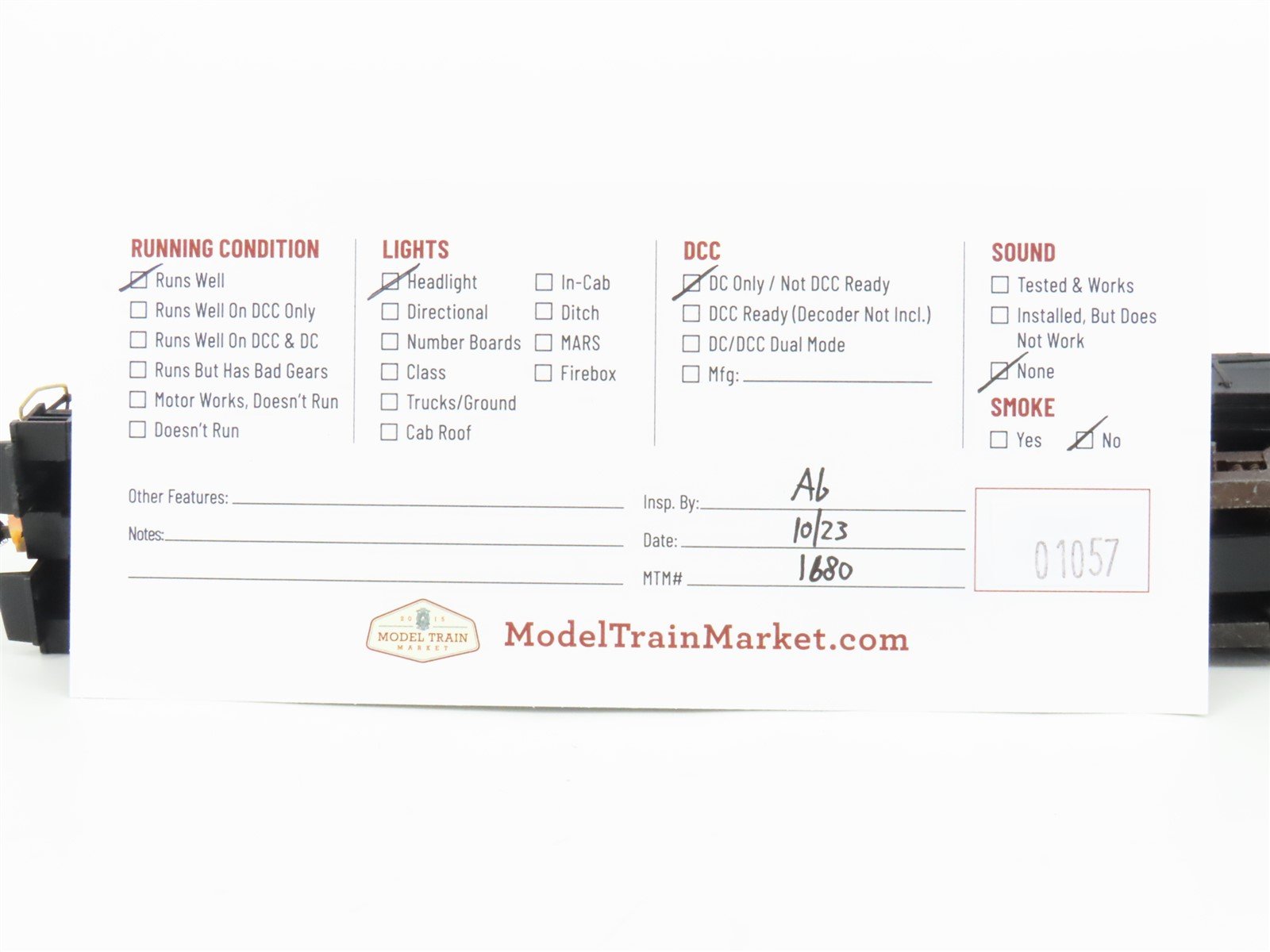 HO Scale Athearn Erie Railway U28B Diesel Locomotive #3340 CUSTOM