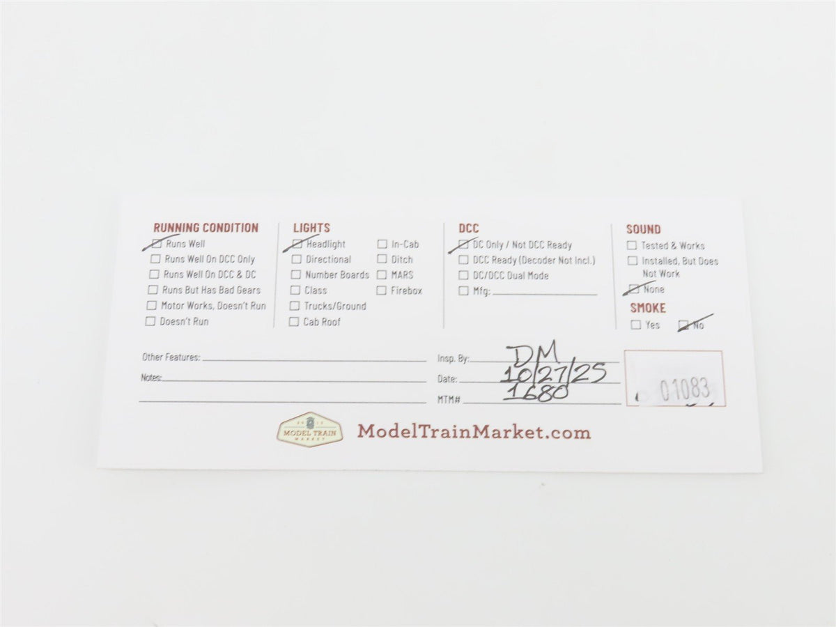 HO Scale Con-Cor 917 GMO Gulf Mobile &amp; Ohio E8 A/A Diesel Locomotive Set