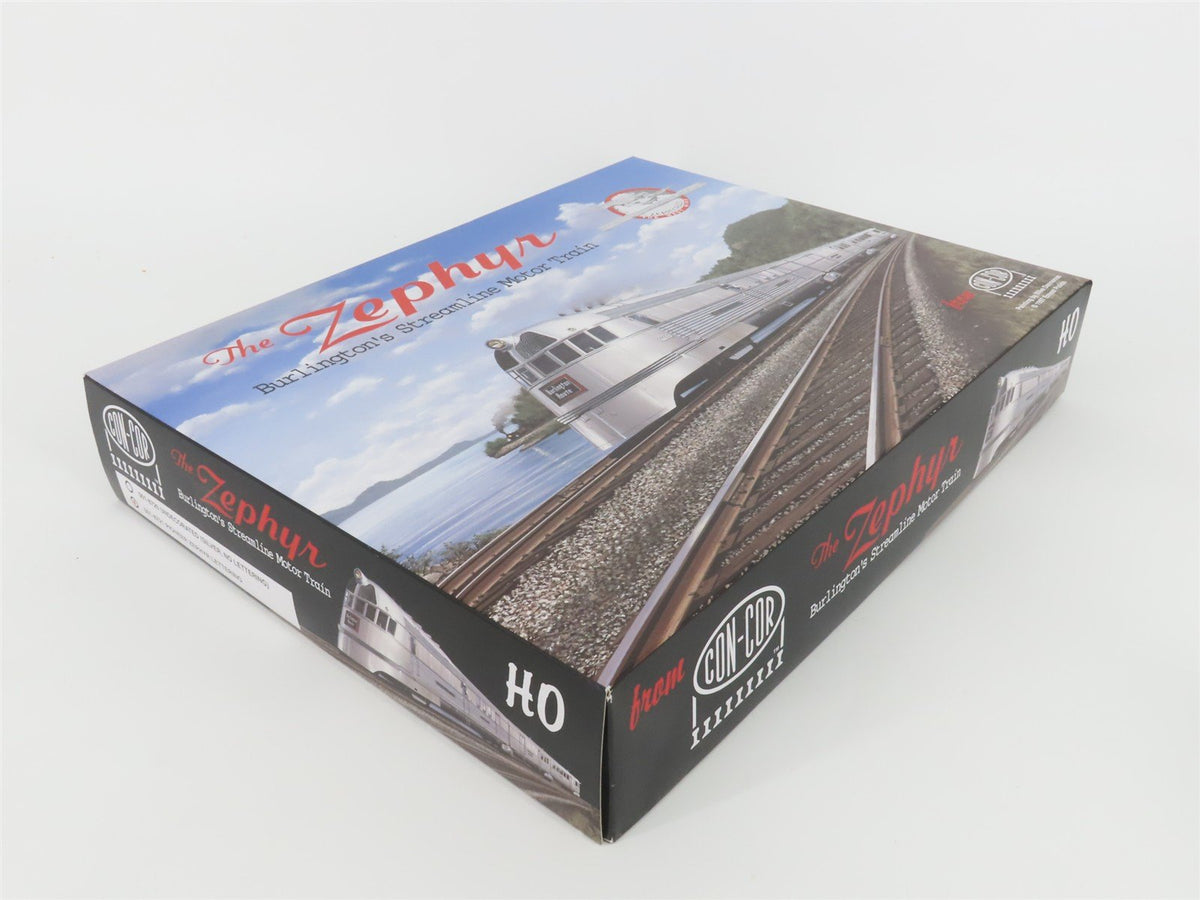 HO Scale Con-Cor 001-8721 CBQ Pioneer Zephyr Diesel Motor Train Set