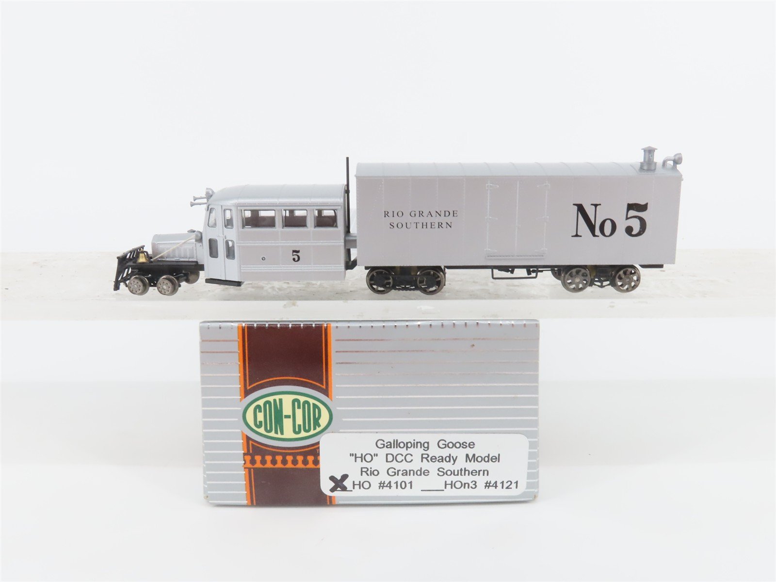 HO Scale Con-Cor 4101 Rio Grande Southern Galloping Goose Diesel #5