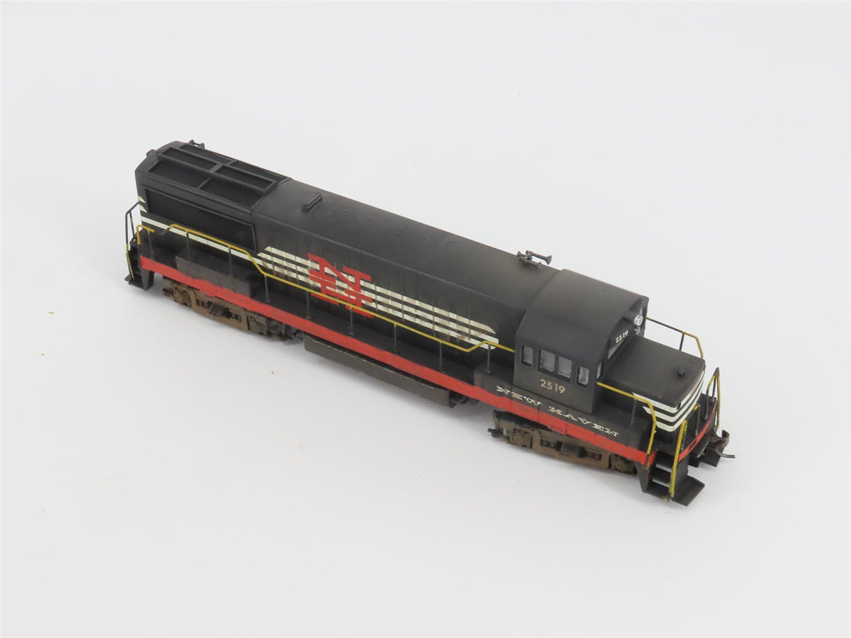 HO Scale Stewart 7100 NH New Haven U25B Diesel Locomotive #2519 CUSTOM