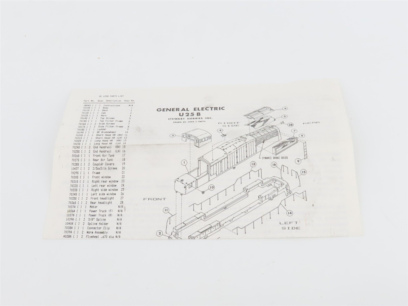 HO Scale Stewart 7100 NH New Haven U25B Diesel Locomotive #2519 CUSTOM