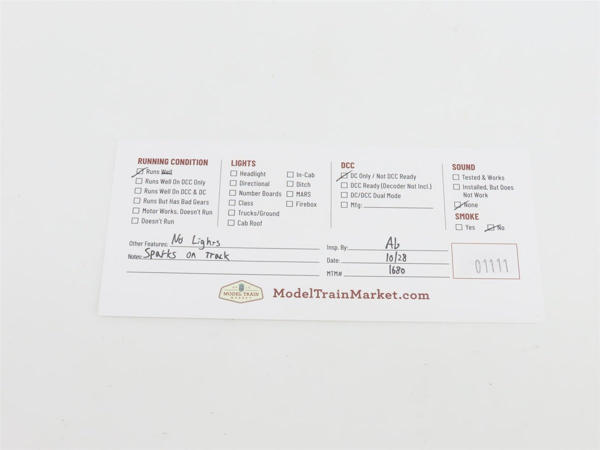 HO Scale Stewart 7100 NH New Haven U25B Diesel Locomotive #2519 CUSTOM