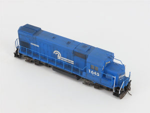 HO Scale Walthers Trainline 931-366 CR Conrail GP15 Diesel Loco #1645 Weathered