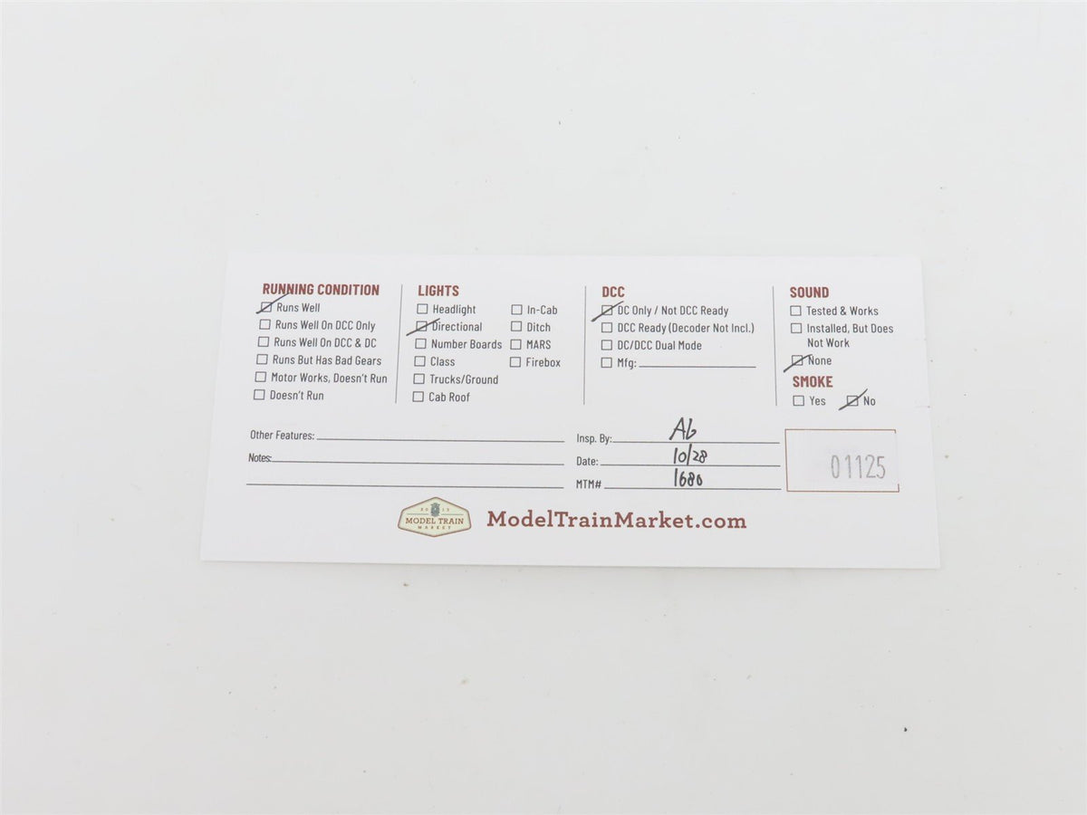 HO Scale Walthers Trainline 931-366 CR Conrail GP15 Diesel Loco #1645 Weathered