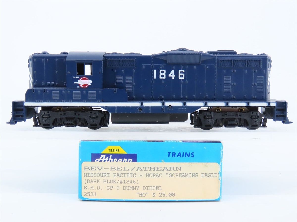 HO Scale Athearn/Bev-Bel MP Missouri Pacific GP9 Diesel Loco #1846 UNPOWERED