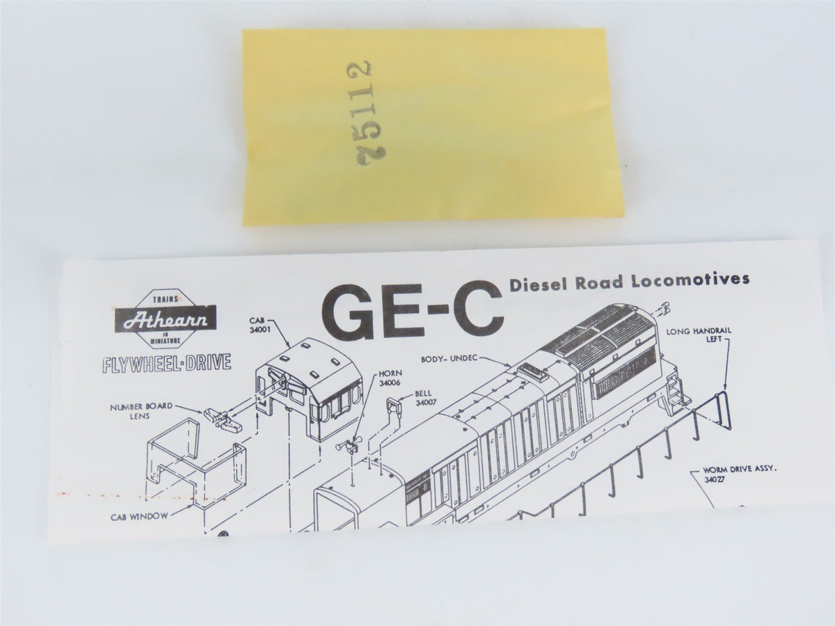 HO Scale Athearn 3476 MP Missouri Pacific U30C Diesel Locomotive #3229 UNPOWERED