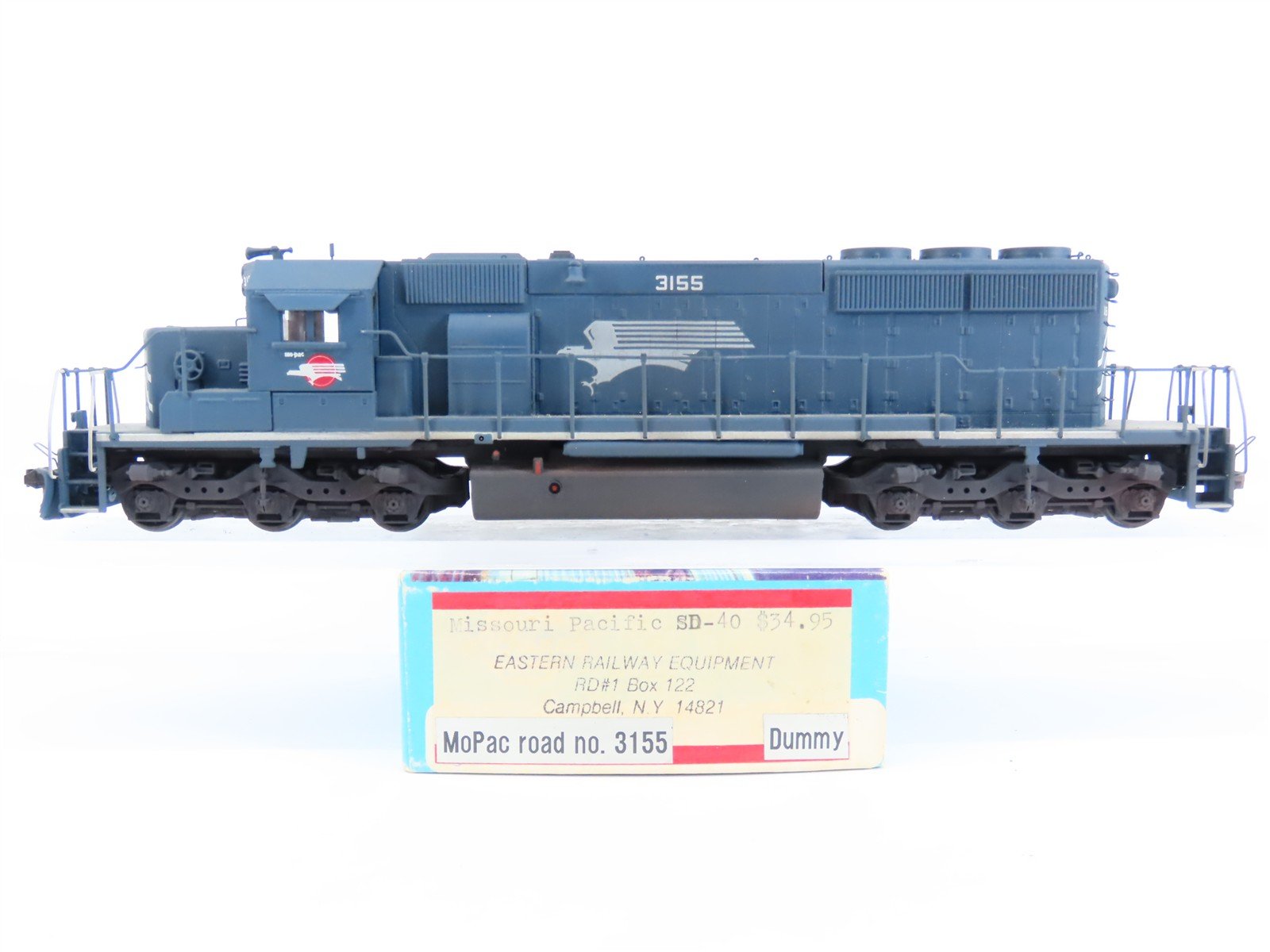 HO Scale Athearn/Eastern Railway MP Railway SD40 Diesel #3155 CUSTOM/UNPOWERED