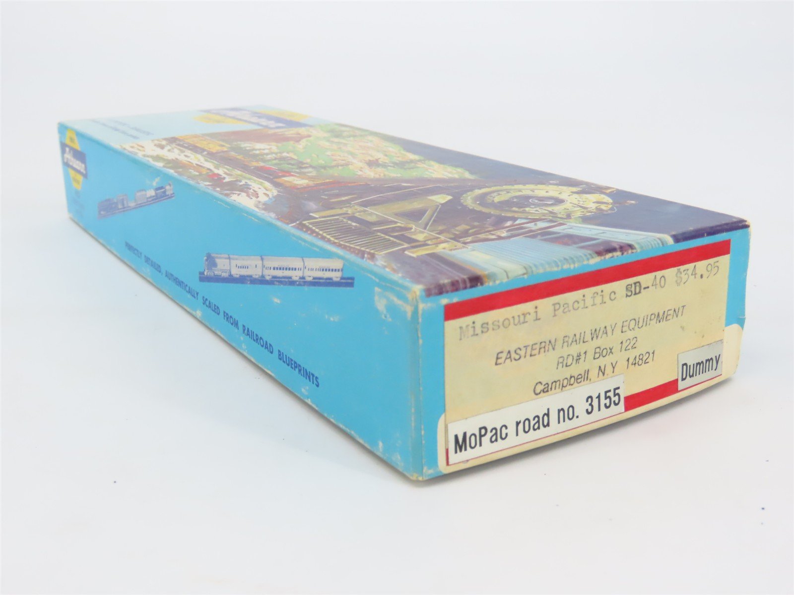 HO Scale Athearn/Eastern Railway MP Railway SD40 Diesel #3155 CUSTOM/UNPOWERED