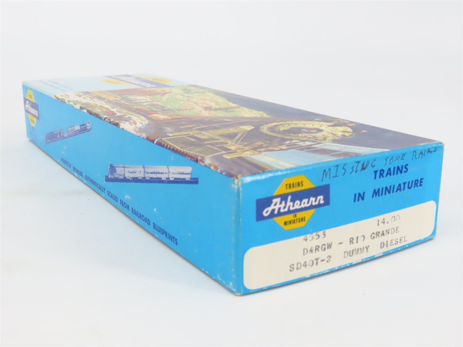 HO Scale Athearn 4553 DRGW Rio Grande SD40T-2 Diesel Locomotive #5378 UNPOWERED