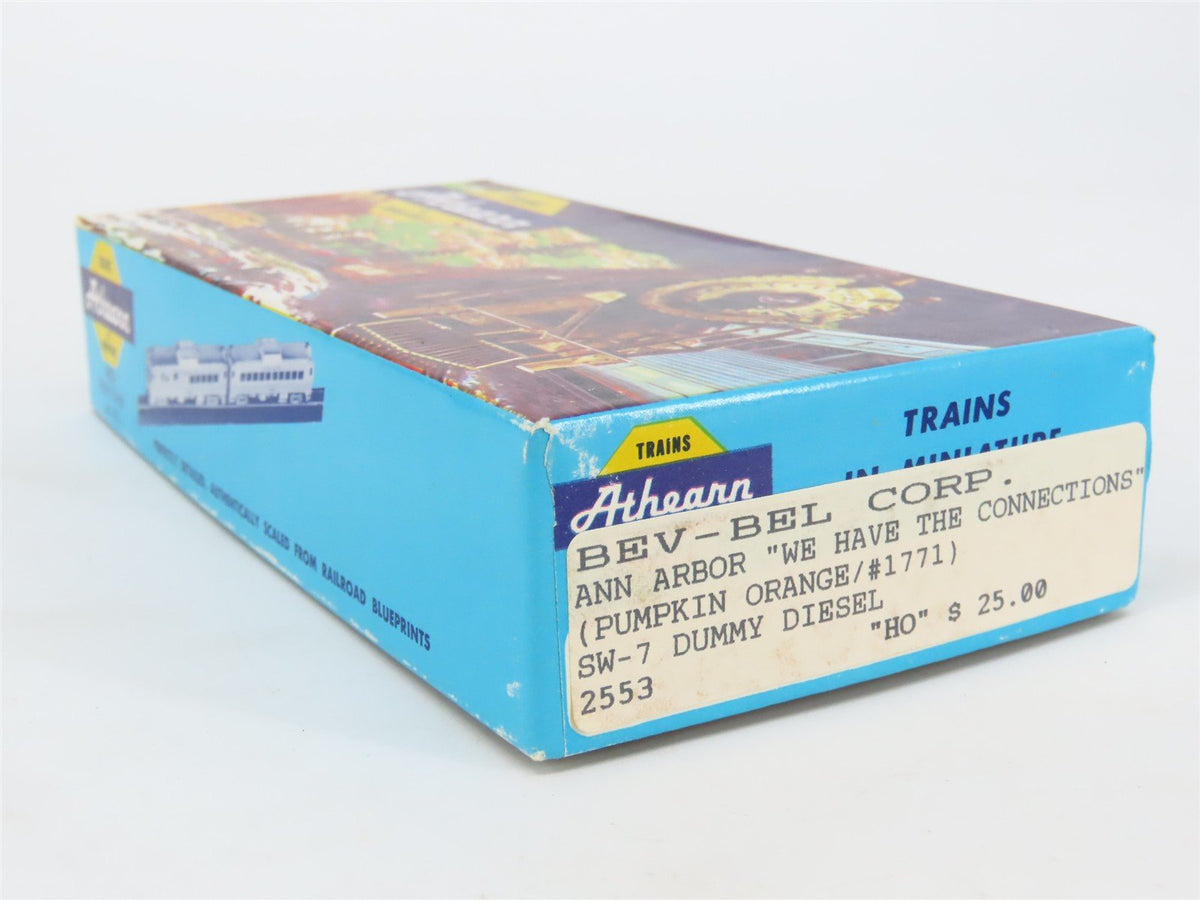 HO Scale Athearn/Bev-Bel 2553 AA Ann Arbor SW7 Diesel Locomotive #1771 UNPOWERED