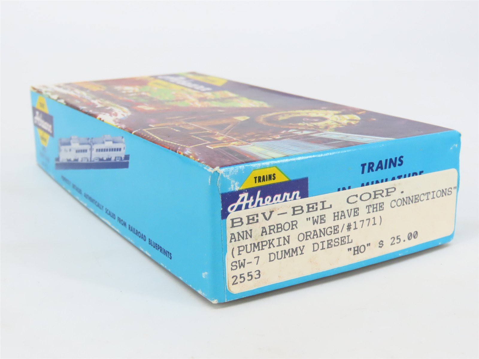 HO Scale Athearn/Bev-Bel 2553 AA Ann Arbor SW7 Diesel Locomotive #1771 UNPOWERED