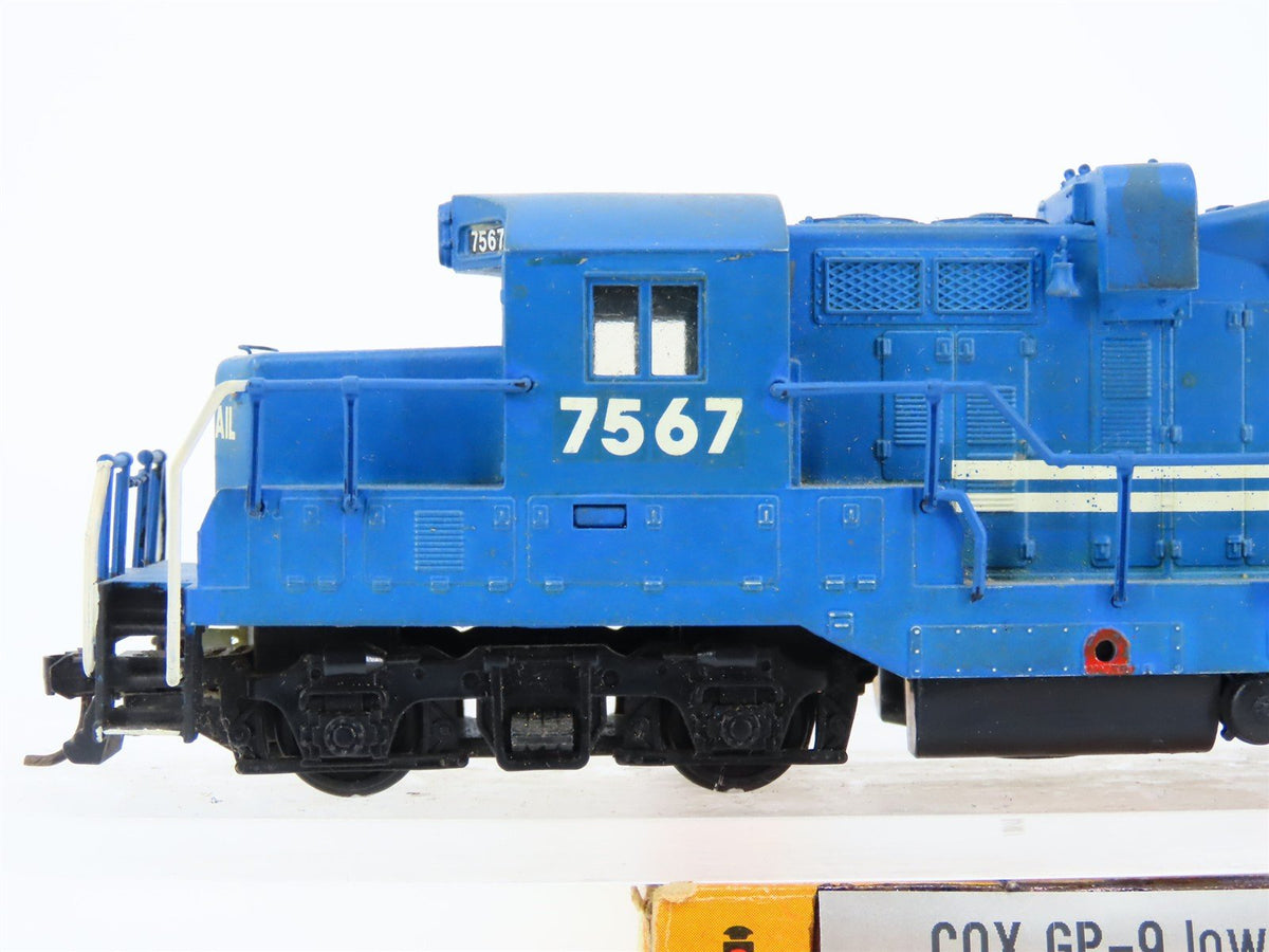 HO Scale COX CR Conrail GP9 Low Hood Diesel Locomotive #7567 Unpowered/CUSTOM
