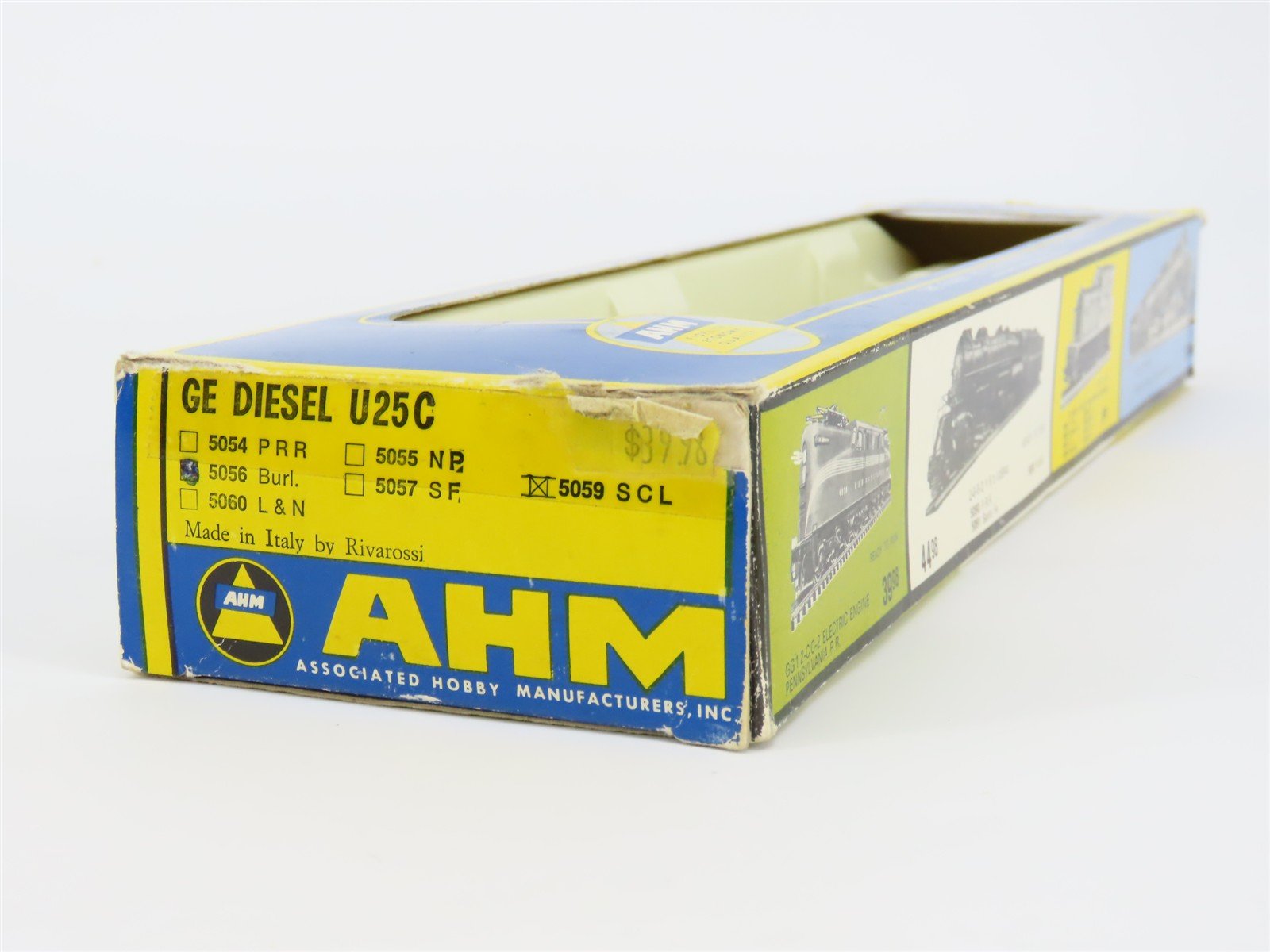 HO Scale AHM 5056 CBQ Burlington U25C Diesel Locomotive #550