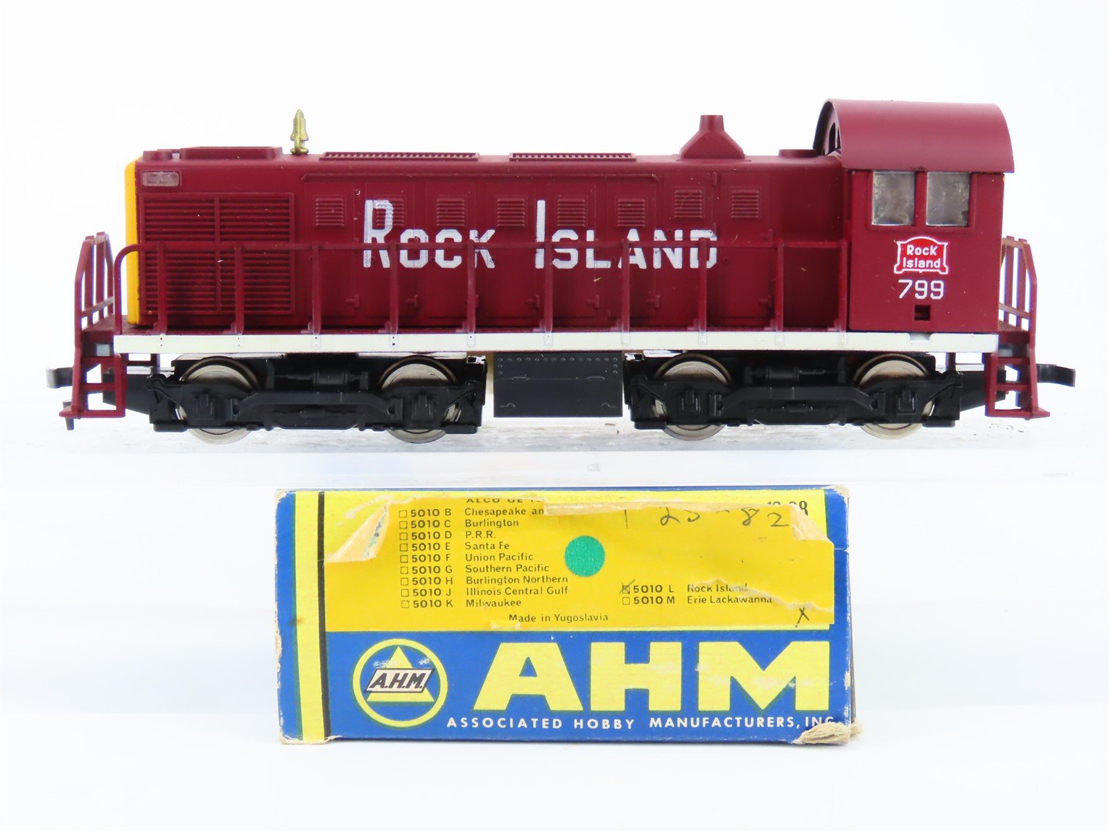 HO Scale AHM 5010L RI Rock Island Alco-1000 Diesel Locomotive #799