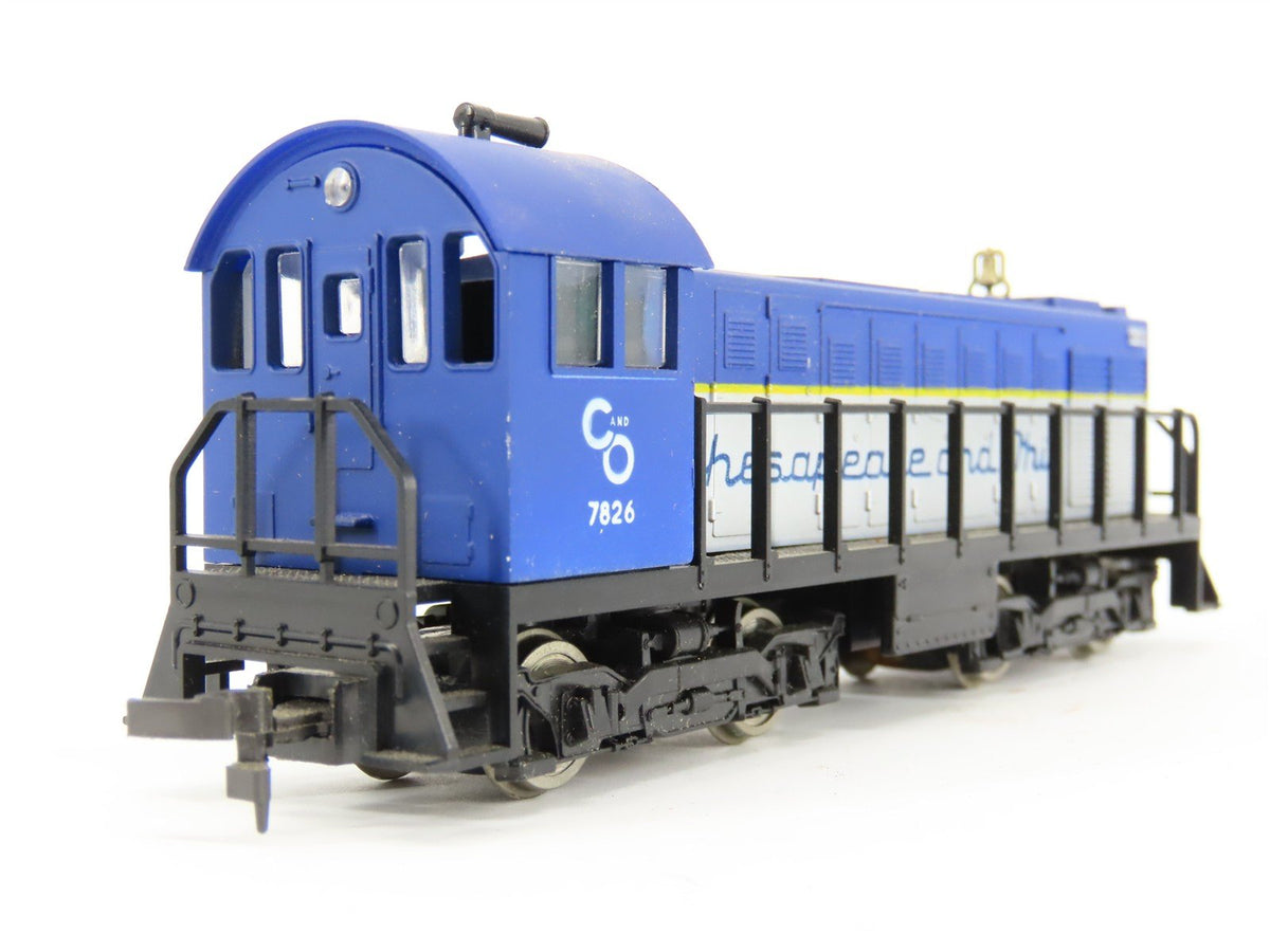 HO Scale AHM 5010B C&amp;O Chesapeake &amp; Ohio Alco-1000 Diesel #7826 UNPOWERED