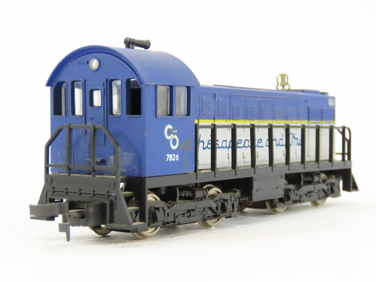 HO Scale AHM 5010B C&amp;O Chesapeake &amp; Ohio Alco-1000 Diesel #7826 UNPOWERED