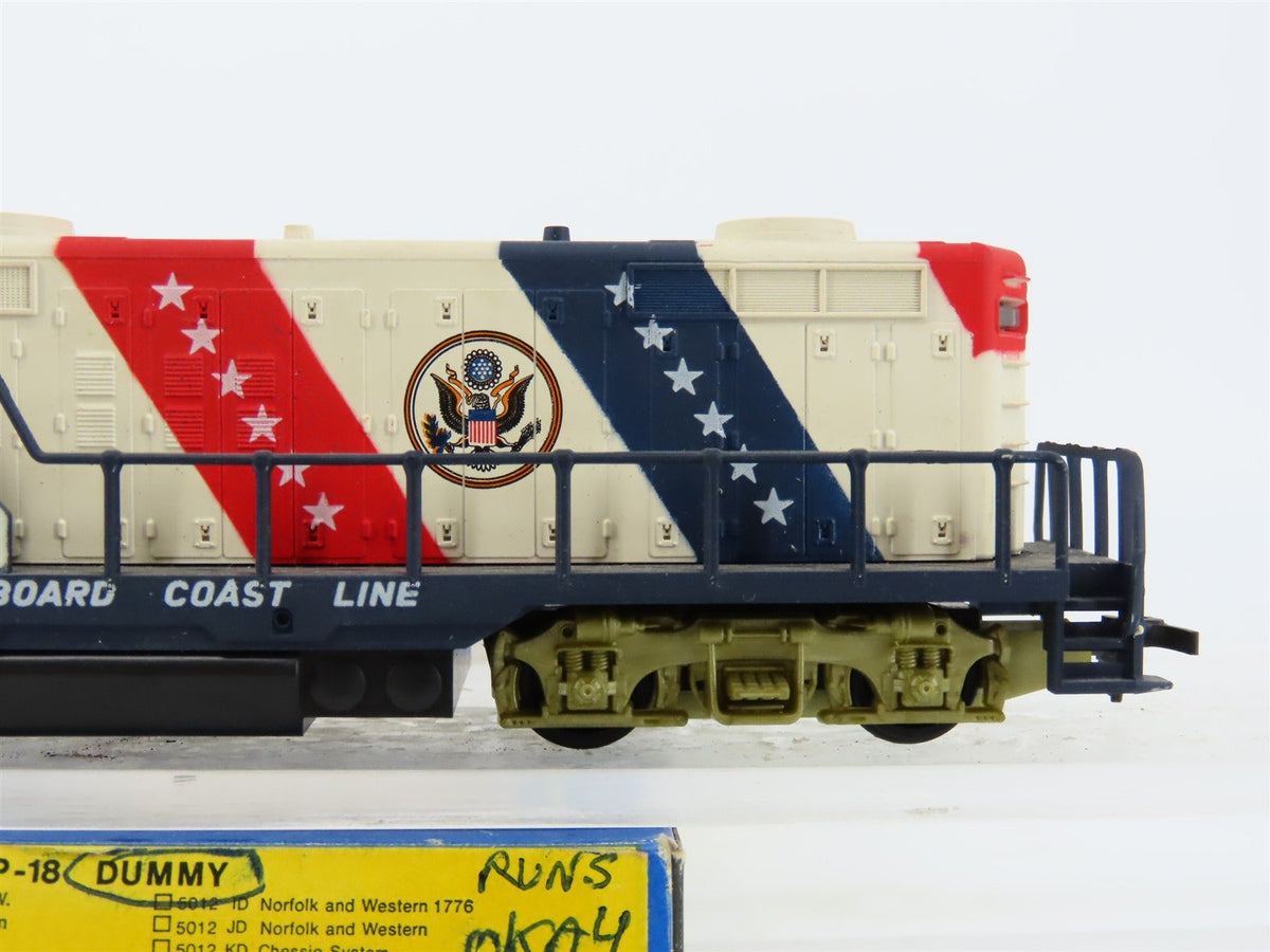 HO AHM 5012ND SCL Seaboard Coast Line Bicentennial GP18 Diesel #1776 UNPOWERED