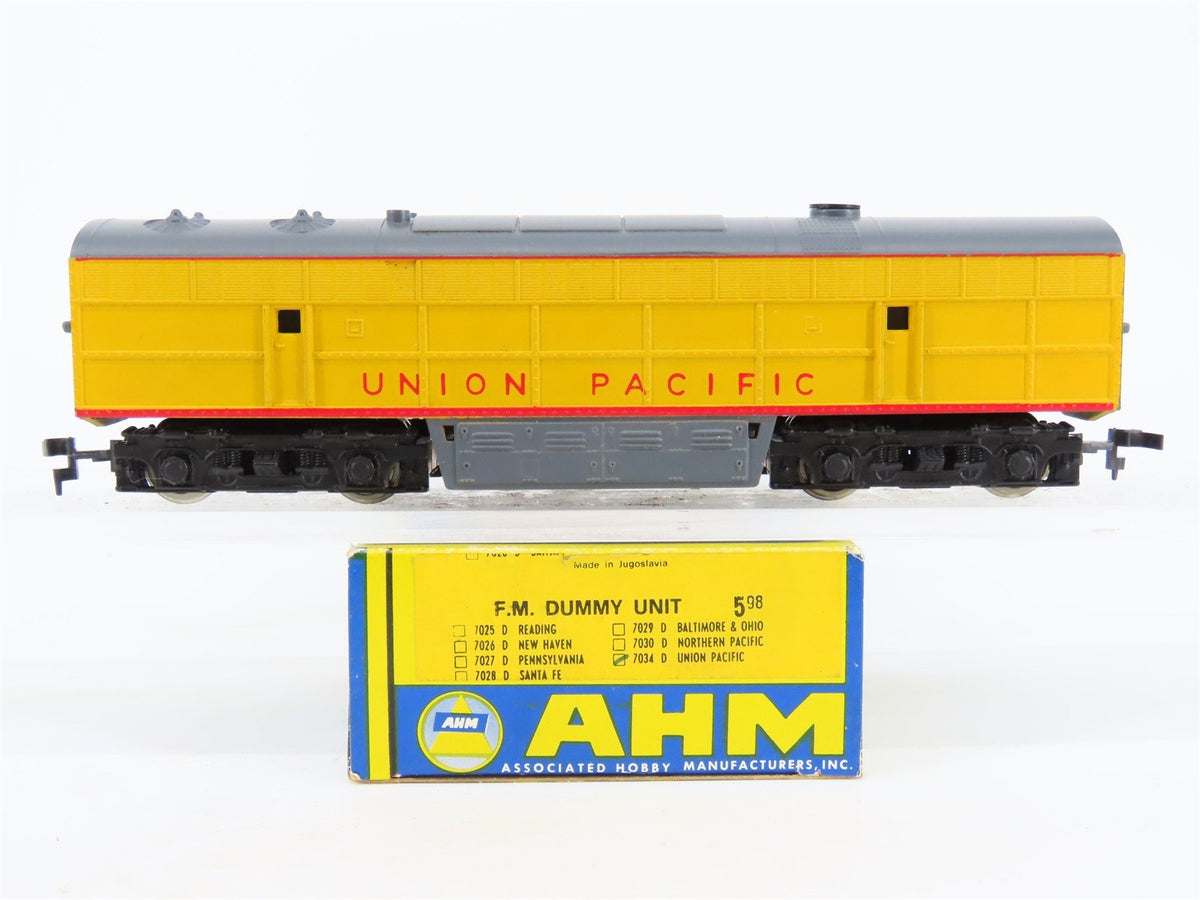 HO Scale AHM 7034D UP Union Pacific FM B Unit Diesel Locomotive UNPOWERED