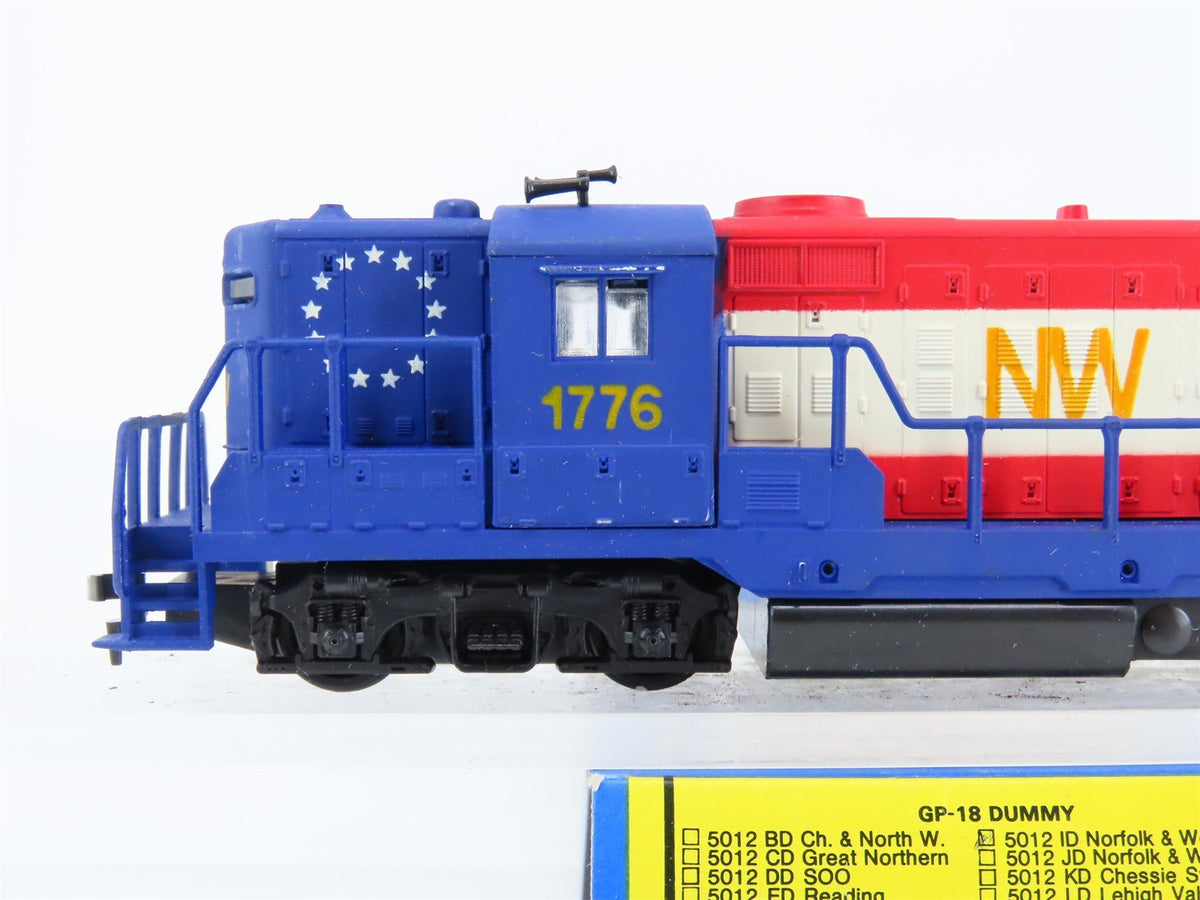 HO Scale AHM 5012ID N&amp;W Norfolk &amp; Western GP18 Diesel Loco #1776 UNPOWERED