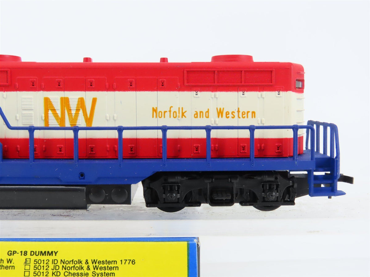 HO Scale AHM 5012ID N&amp;W Norfolk &amp; Western GP18 Diesel Loco #1776 UNPOWERED