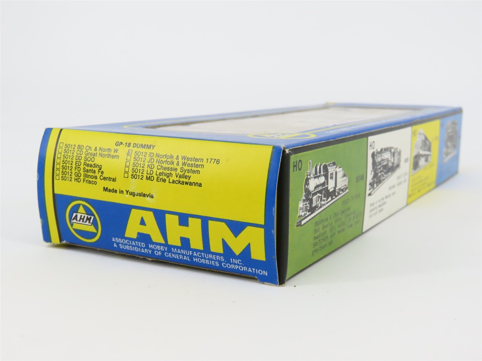 HO Scale AHM 5012ID N&W Norfolk & Western GP18 Diesel Loco #1776 UNPOWERED