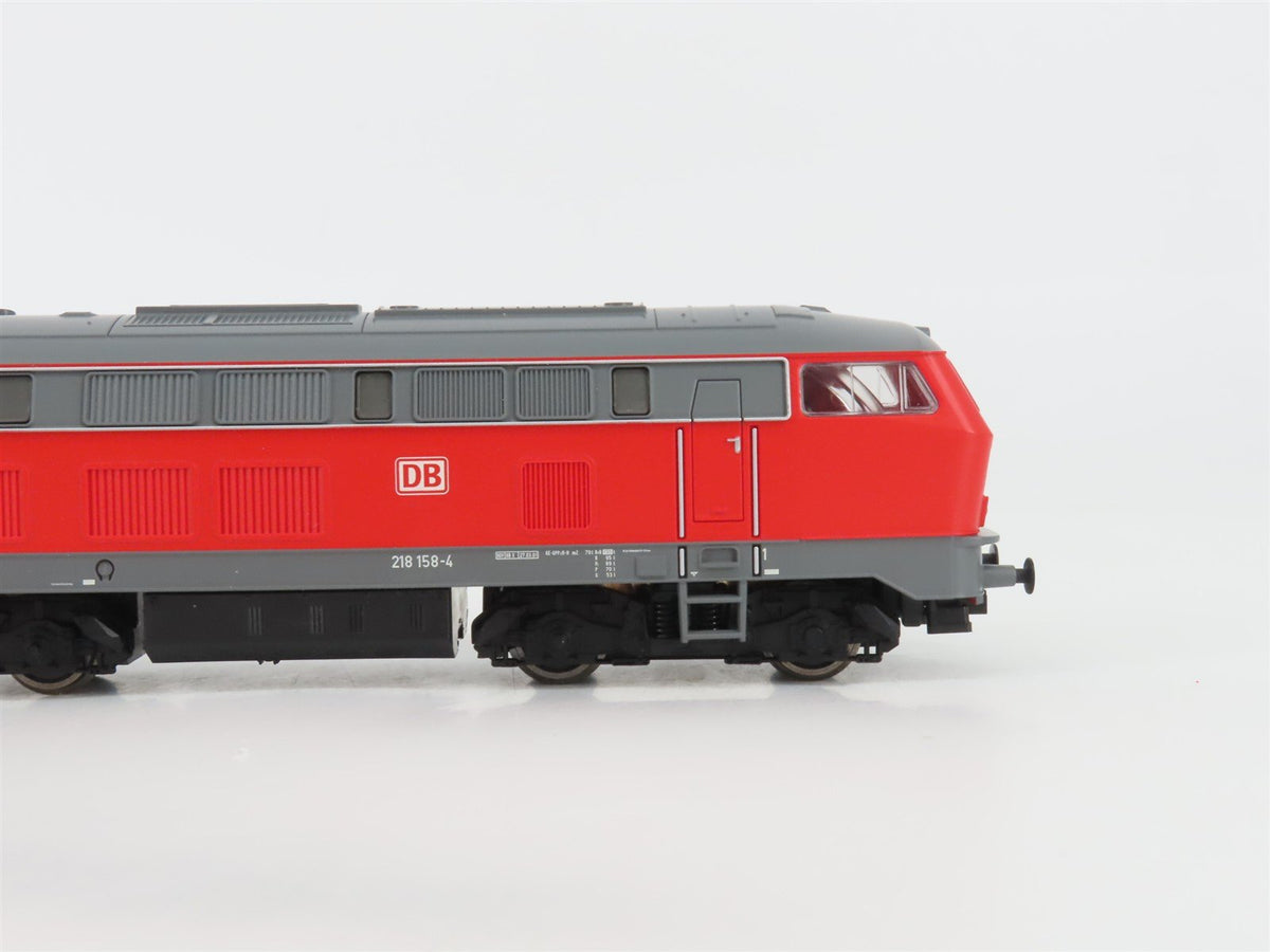 HO Roco 51231 DB-AG &quot;Construction Train&quot; BR218 Diesel Freight Starter Set w/ DCC