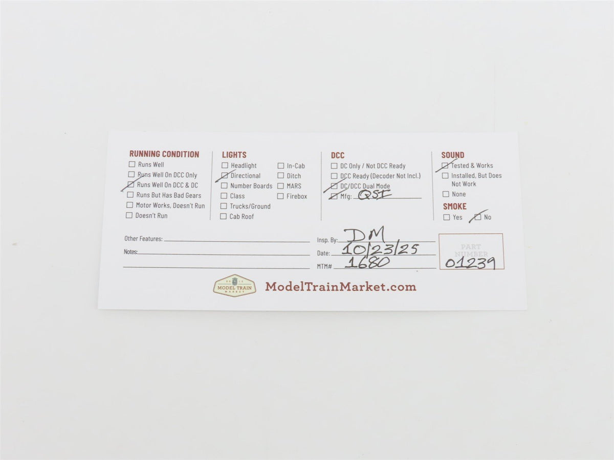 HO Atlas Master Gold 7716 PRR FM Trainmaster Diesel #8706 w/ DCC &amp; Sound