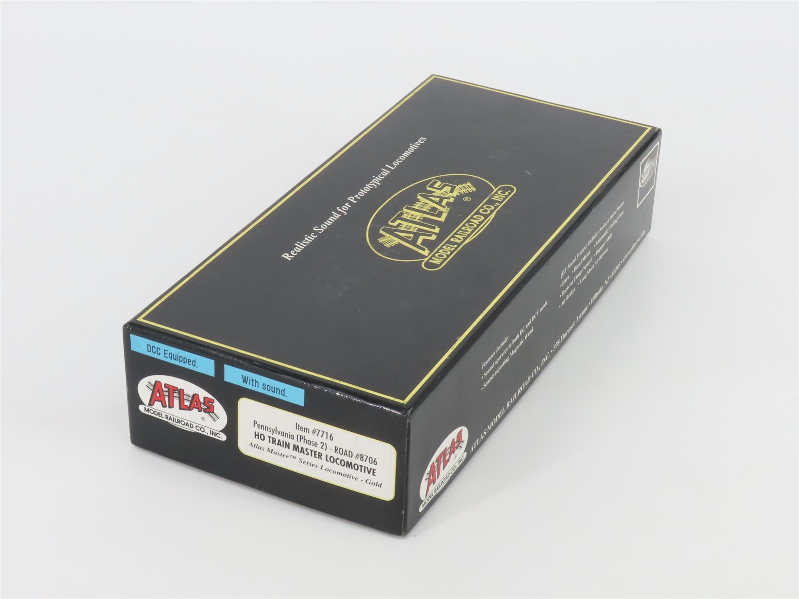 HO Atlas Master Gold 7716 PRR FM Trainmaster Diesel #8706 w/ DCC & Sound