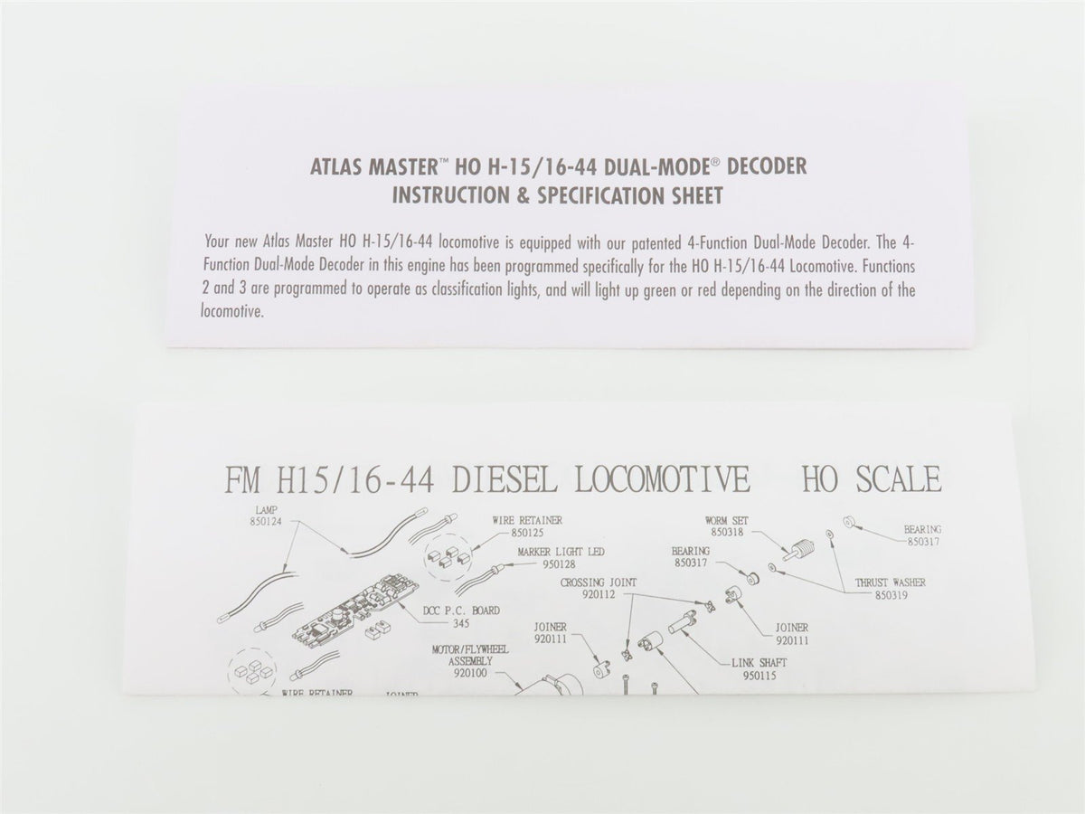 HO Scale Atlas Master 9528 NH New Haven FM H16-44 Diesel #596 w/ DCC