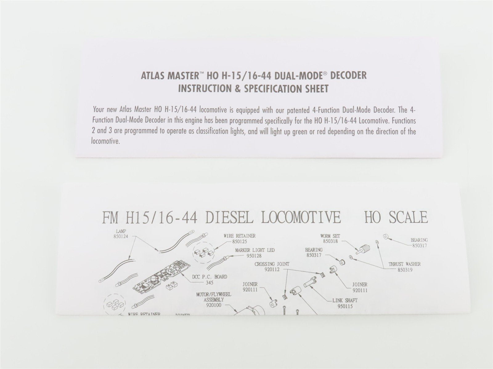 HO Scale Atlas Master 9528 NH New Haven FM H16-44 Diesel #596 w/ DCC