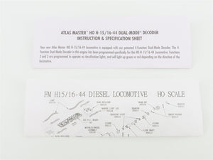 HO Scale Atlas Master 9528 NH New Haven FM H16-44 Diesel #596 w/ DCC