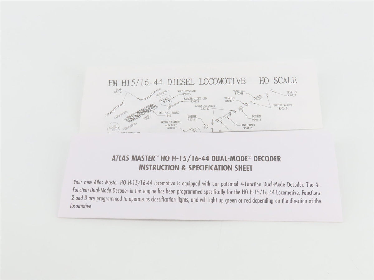 HO Scale Atlas Master 9527 NH New Haven FM H16-44 Diesel #594 w/ DCC