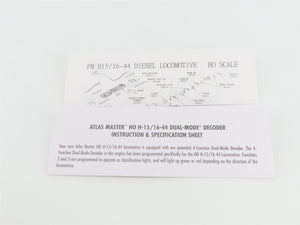 HO Scale Atlas Master 9527 NH New Haven FM H16-44 Diesel #594 w/ DCC