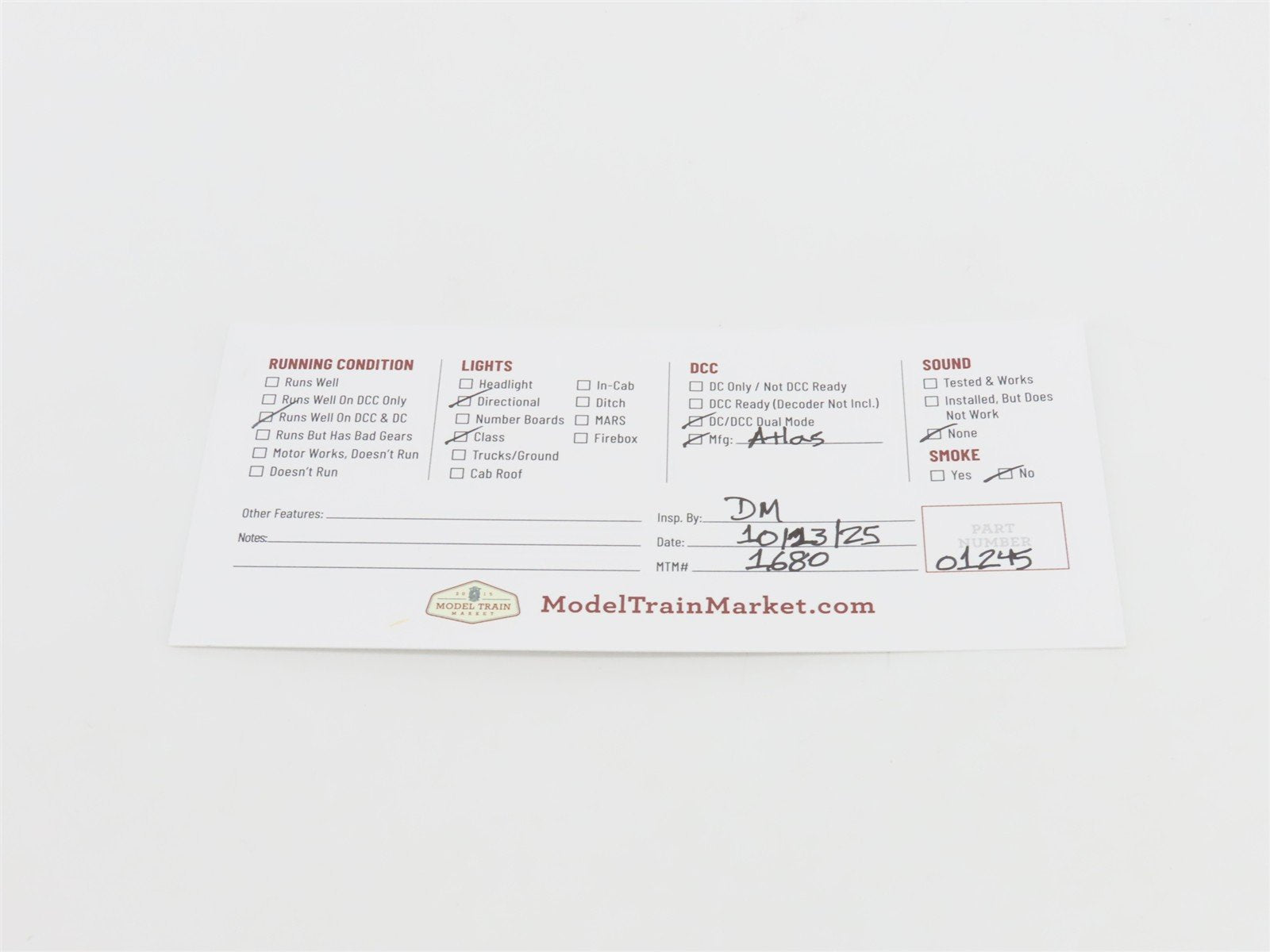 HO Scale Atlas Master 9527 NH New Haven FM H16-44 Diesel #594 w/ DCC